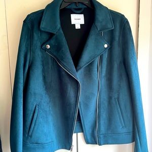 Faux Suede Moto Jacket (L)